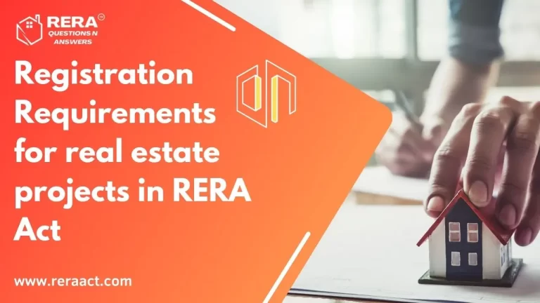 Registration Requirements for Real Estate Projects in RERA